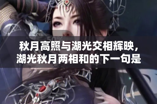 秋月高照与湖光交相辉映，湖光秋月两相和的下一句是什么呢