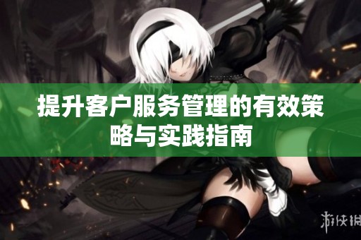 提升客户服务管理的有效策略与实践指南