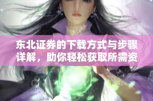 东北证券的下载方式与步骤详解，助你轻松获取所需资源