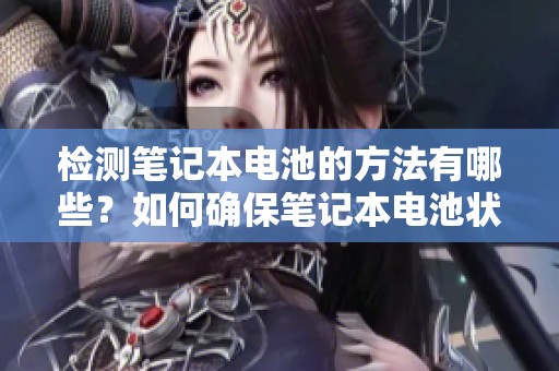 检测笔记本电池的方法有哪些？如何确保笔记本电池状态良好？
