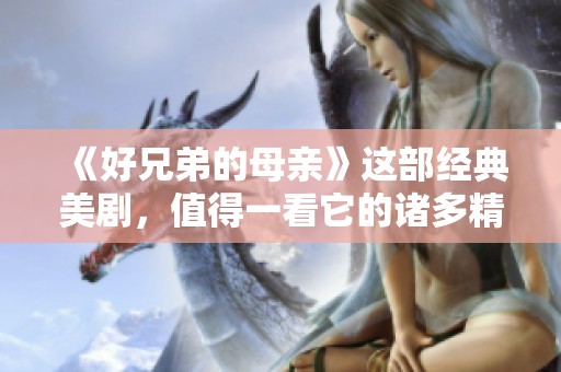 《好兄弟的母亲》这部经典美剧，值得一看它的诸多精彩之处。