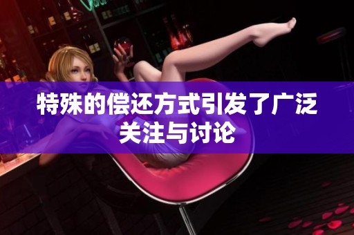 特殊的偿还方式引发了广泛关注与讨论