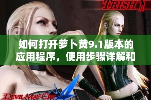 如何打开萝卜黄9.1版本的应用程序，使用步骤详解和技巧分享