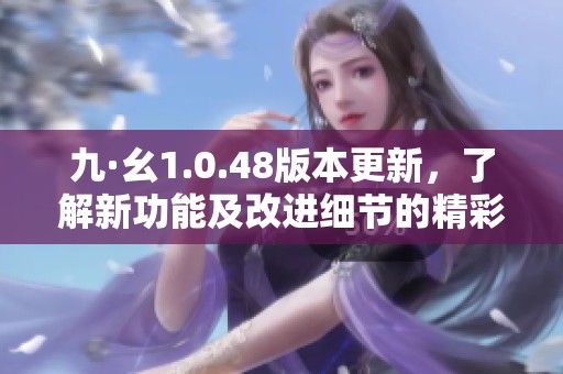 九·幺1.0.48版本更新，了解新功能及改进细节的精彩呈现