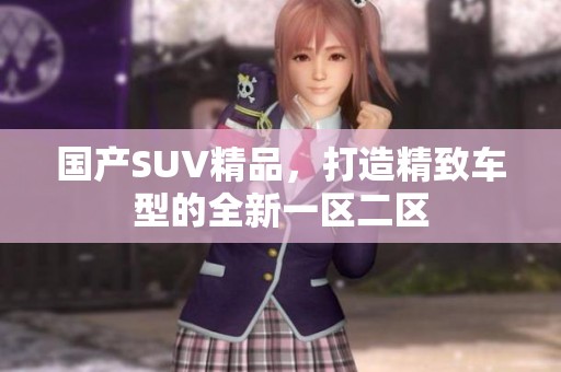 国产SUV精品，打造精致车型的全新一区二区