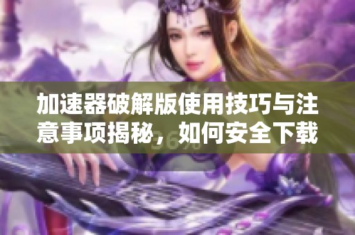 加速器破解版使用技巧与注意事项揭秘，如何安全下载和使用加速器破解版