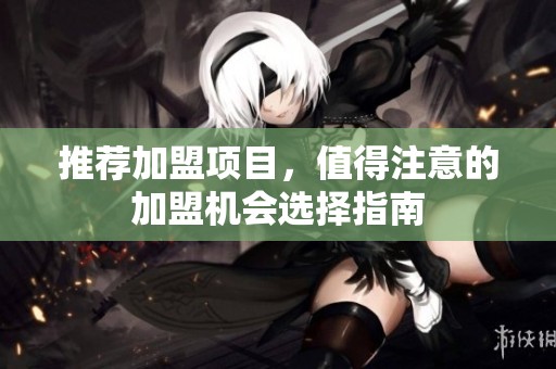 推荐加盟项目，值得注意的加盟机会选择指南