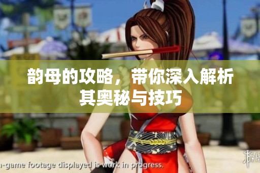 韵母的攻略，带你深入解析其奥秘与技巧
