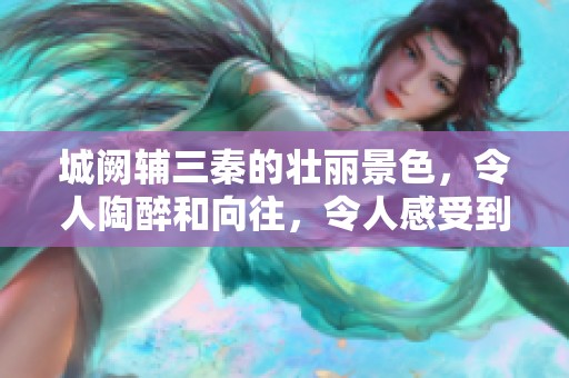 城阙辅三秦的壮丽景色，令人陶醉和向往，令人感受到历史的厚重。