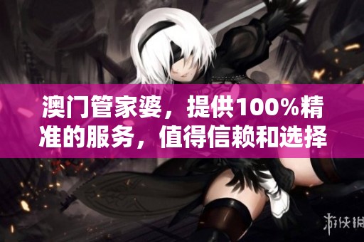 **管家婆，提供100%精准的服务，值得信赖和选择的好助手