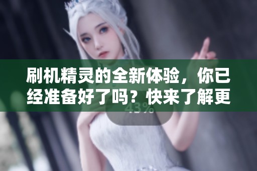 刷机精灵的全新体验，你已经准备好了吗？快来了解更多关于刷机精灵的信息吧！