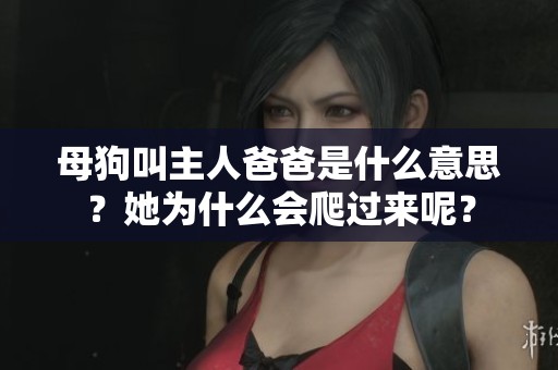 母狗叫主人爸爸是什么意思？她为什么会爬过来呢？