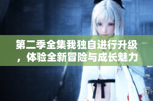 第二季全集我独自进行升级，体验全新冒险与成长魅力