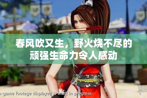 春风吹又生，野火烧不尽的顽强生命力令人感动