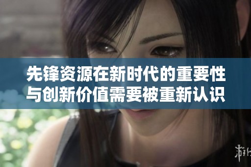 先锋资源在新时代的重要性与创新价值需要被重新认识和探索