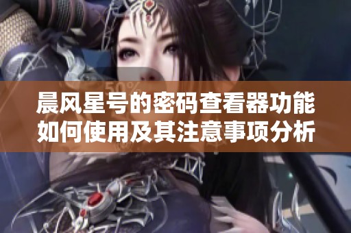晨风星号的密码查看器功能如何使用及其注意事项分析