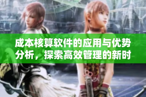 成本核算软件的应用与优势分析，探索高效管理的新时代选择