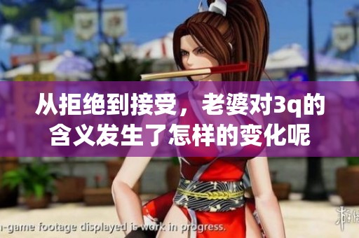 从拒绝到接受，老婆对3q的含义发生了怎样的变化呢