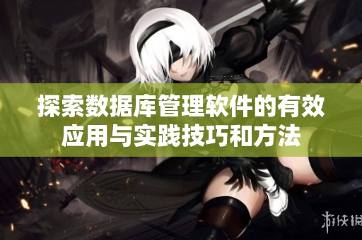 探索数据库管理软件的有效应用与实践技巧和方法