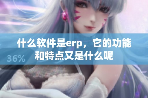 什么软件是erp，它的功能和特点又是什么呢