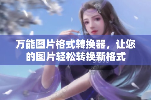 万能图片格式转换器，让您的图片轻松转换新格式