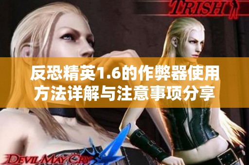 反恐精英1.6的作弊器使用方法详解与注意事项分享