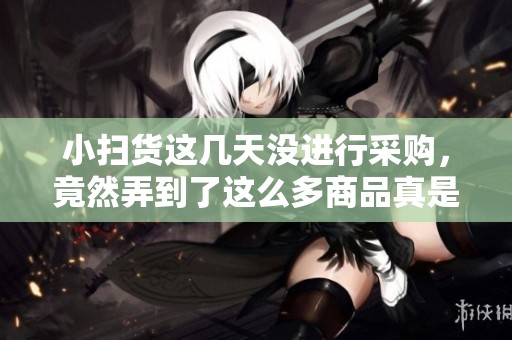 小扫货这几天没进行采购，竟然弄到了这么多商品真是惊人