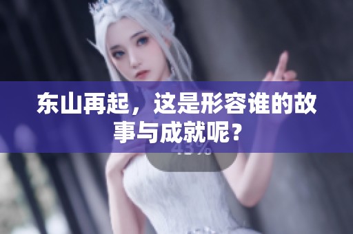 东山再起，这是形容谁的故事与成就呢？