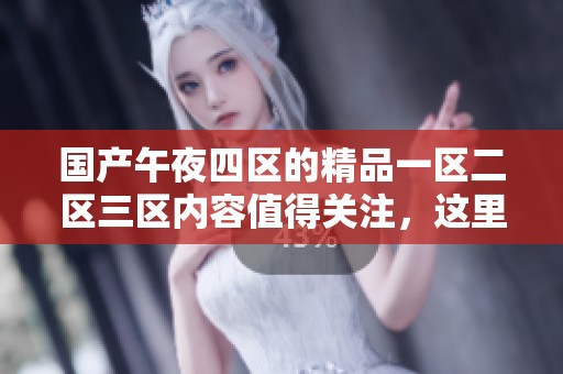 国产午夜四区的精品一区二区三区内容值得关注，这里我们将为你详细解读。