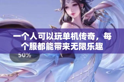一个人可以玩单机传奇，每个服都能带来无限乐趣