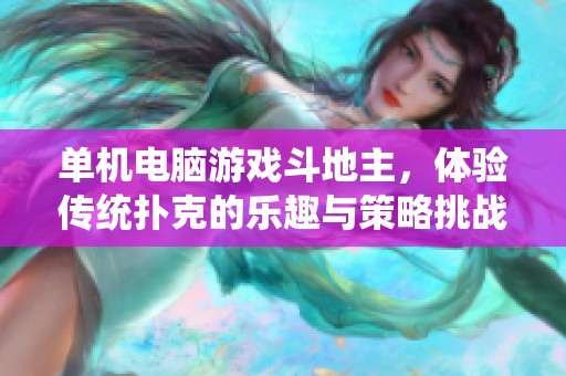 单机电脑游戏***，体验传统扑克的乐趣与策略挑战