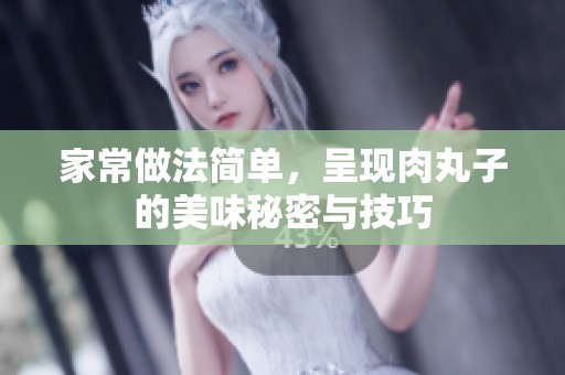 家常做法简单，呈现肉丸子的美味秘密与技巧