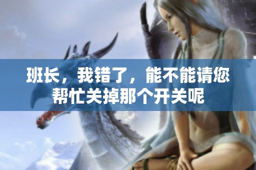 班长，我错了，能不能请您帮忙关掉那个开关呢