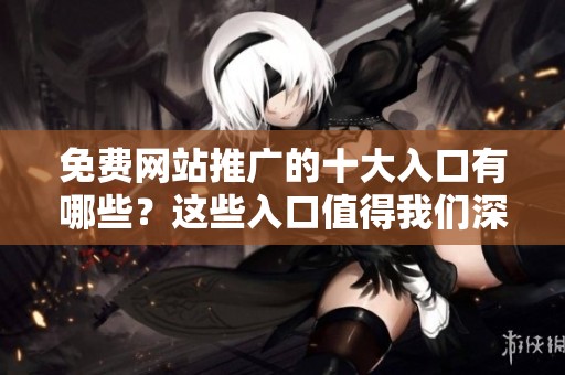 免费网站推广的十大入口有哪些？这些入口值得我们深入了解与使用