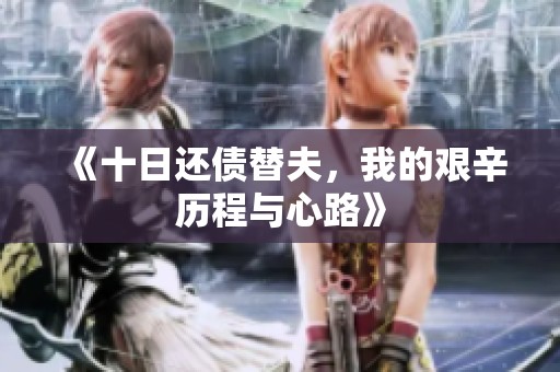 《十日还债替夫，我的艰辛历程与心路》